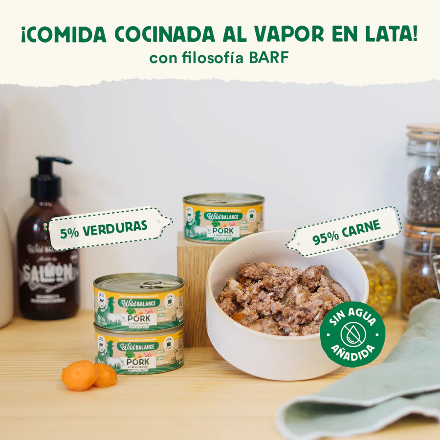 Wild Balance Lata de cerdo para gatos 120 g